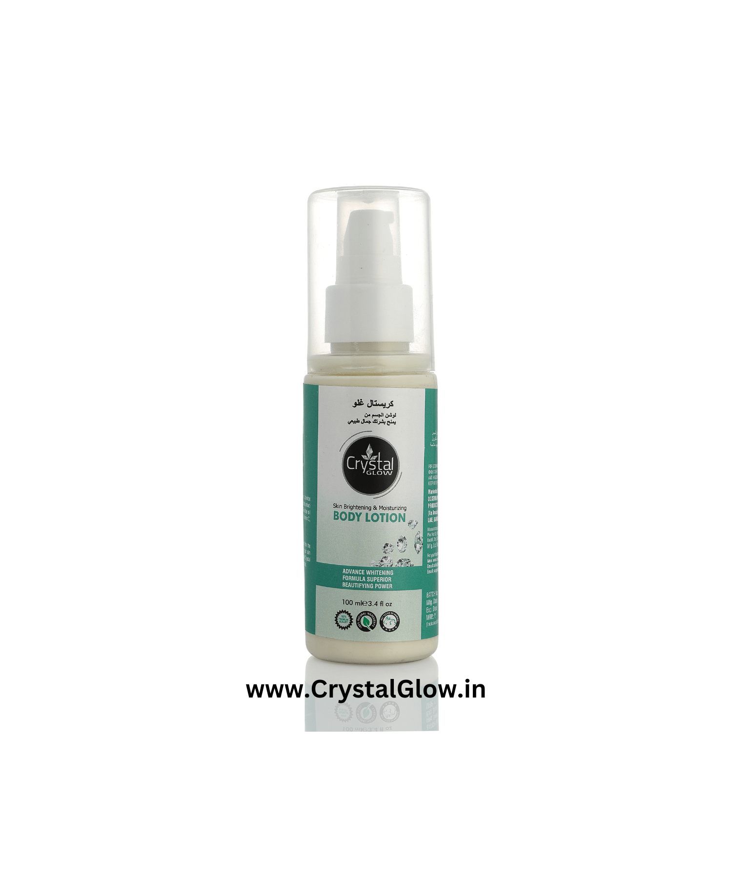 Crystal GLow Advanced Skincare Moisturizer 100ml.