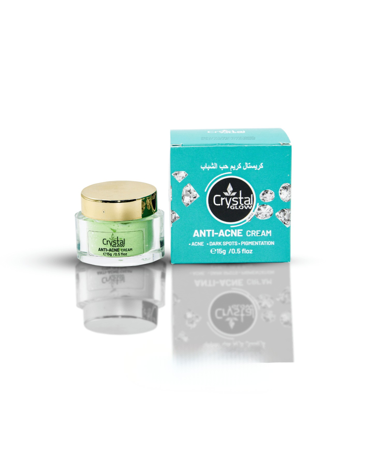 Crystal Glow Anti-Acne Cream for Clear, Healthy &amp; Blemish-Free Skin